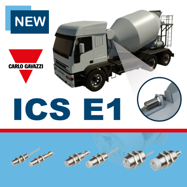 Нові індуктивні датчики наближення Carlo Gavazzi серії ICS E1 для транспортних засобів
