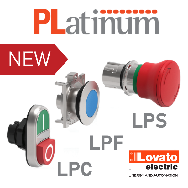 Нові кнопки Lovato серії Platinum - ідеальне поєднання ергономічного дизайну та надійної роботи
